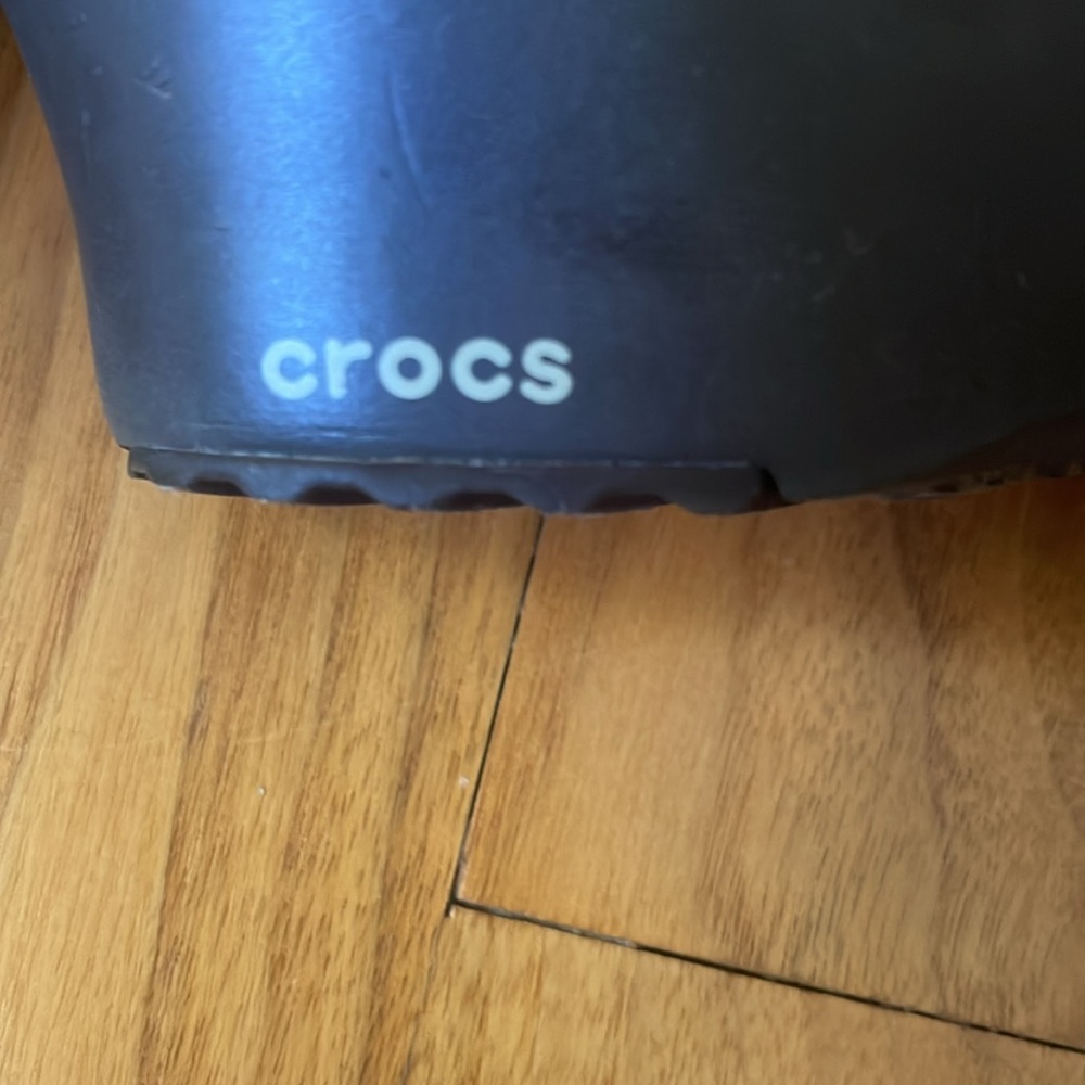 Crocs Wedge Slip On Sandals Olive Green, Tan & Brown Size 9 - Picture 7 of 7